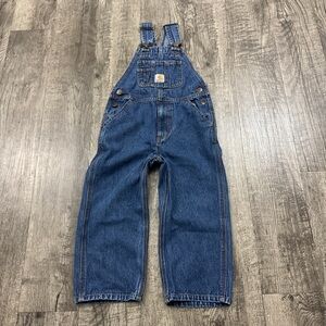 Carhartt Denim Jean Kids Bib Overalls